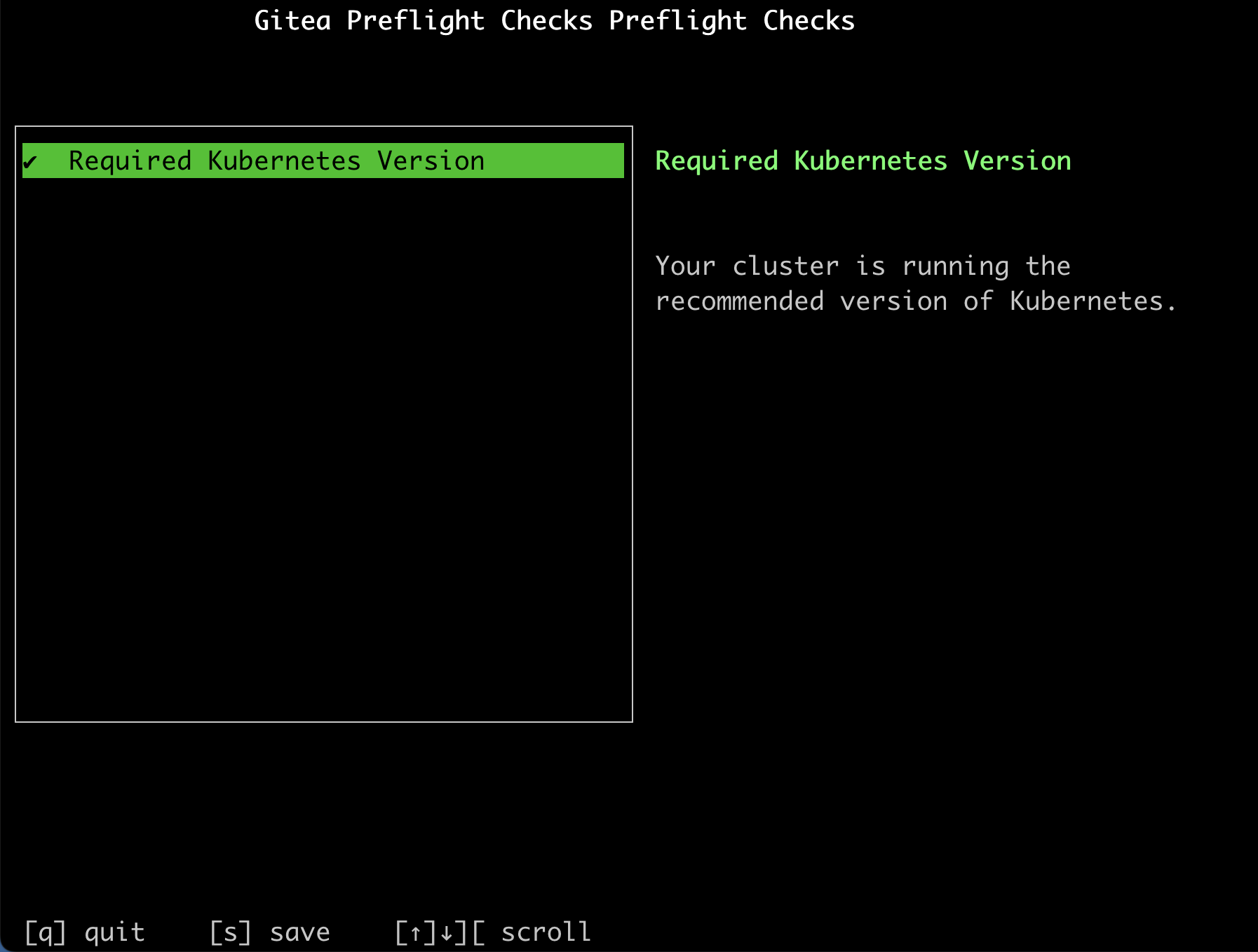 Preflight CLI output