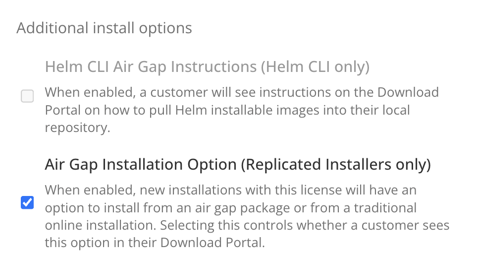 advanced install options